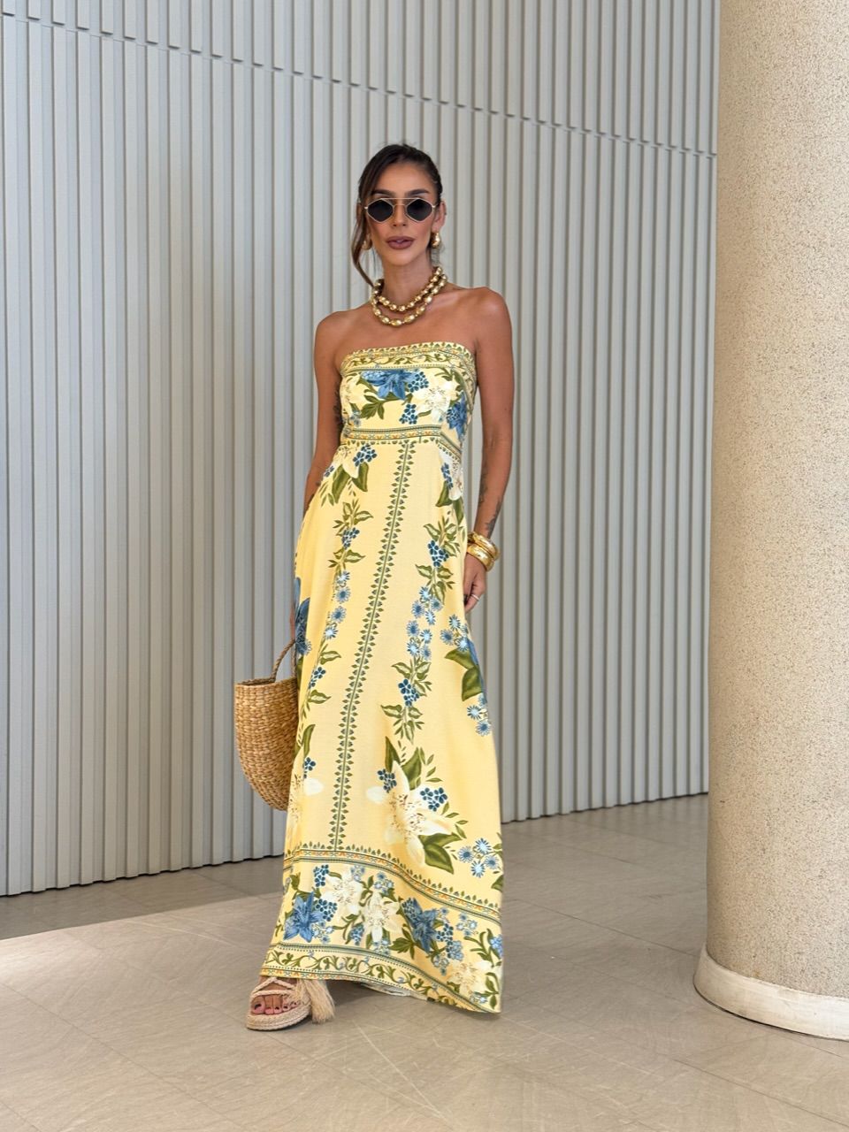 VESTIDO KAREN TOMARA QUE CAIA AMARELO