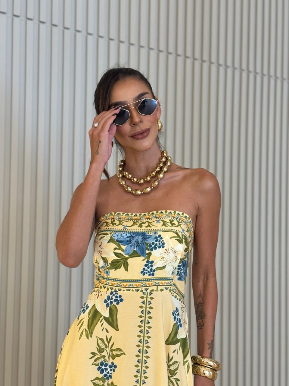 VESTIDO KAREN TOMARA QUE CAIA AMARELO