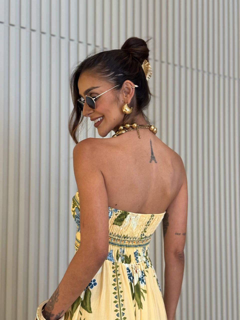 VESTIDO KAREN TOMARA QUE CAIA AMARELO