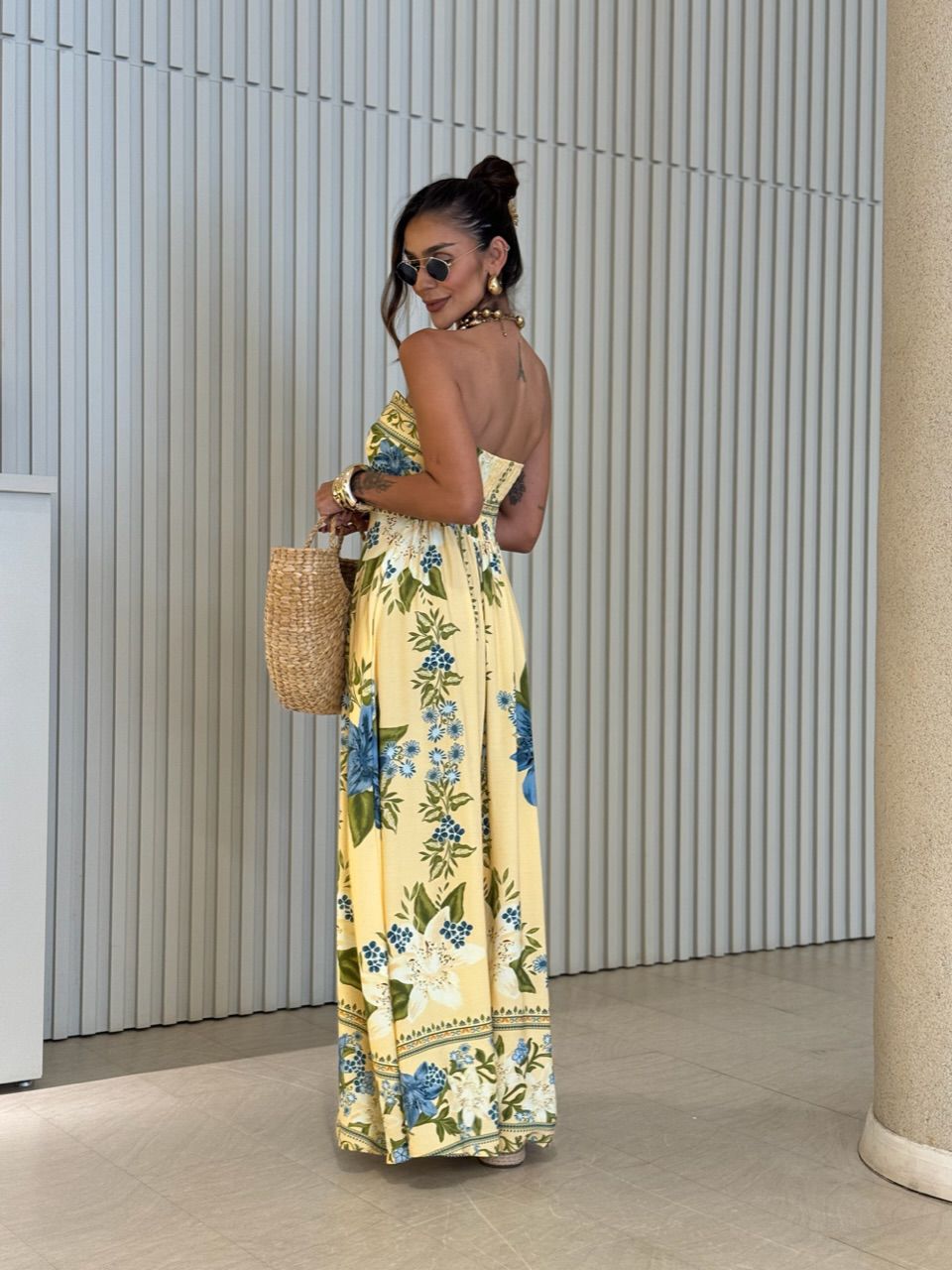 VESTIDO KAREN TOMARA QUE CAIA AMARELO