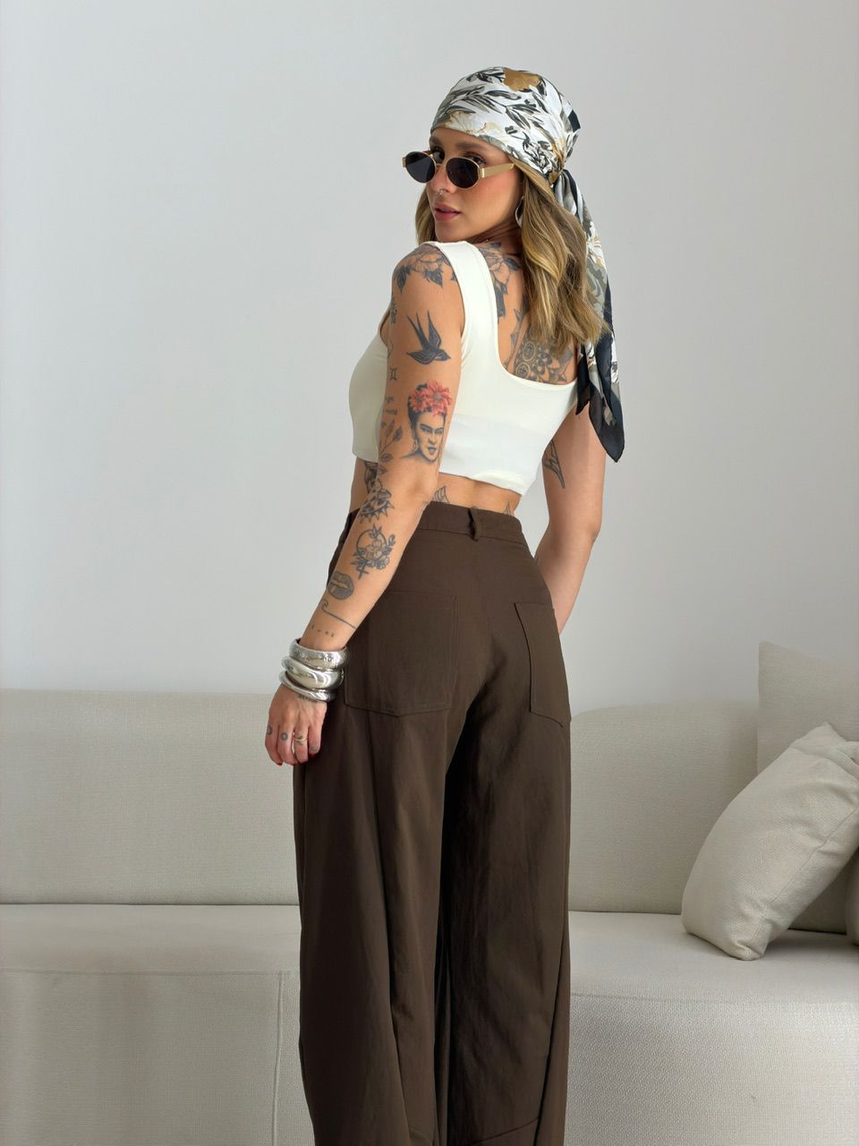 CALÇA ELAINE BALLOON CAFÉ