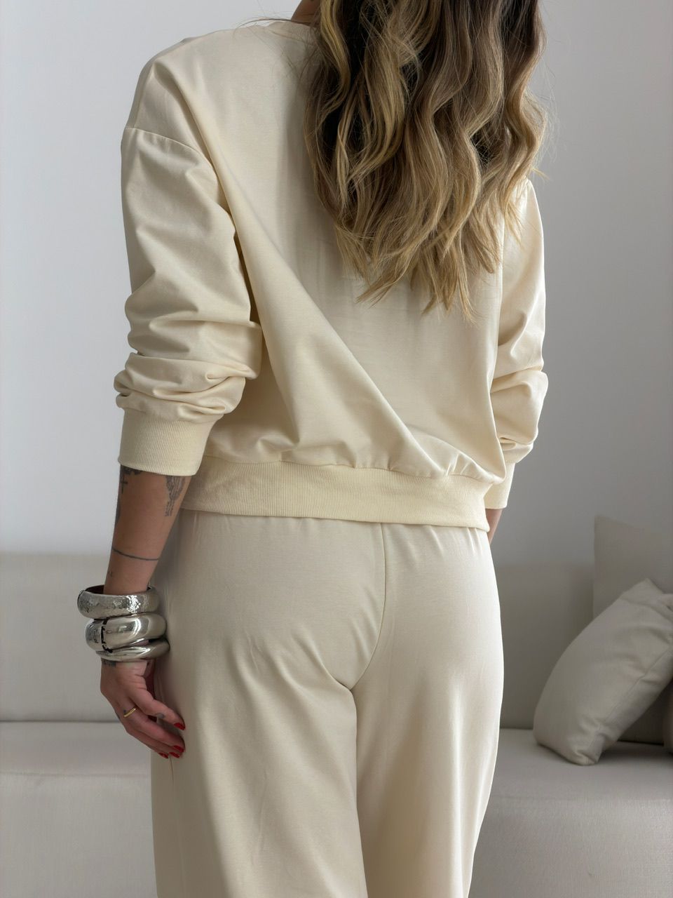 CONJUNTO RUBIA CALÇA CREME