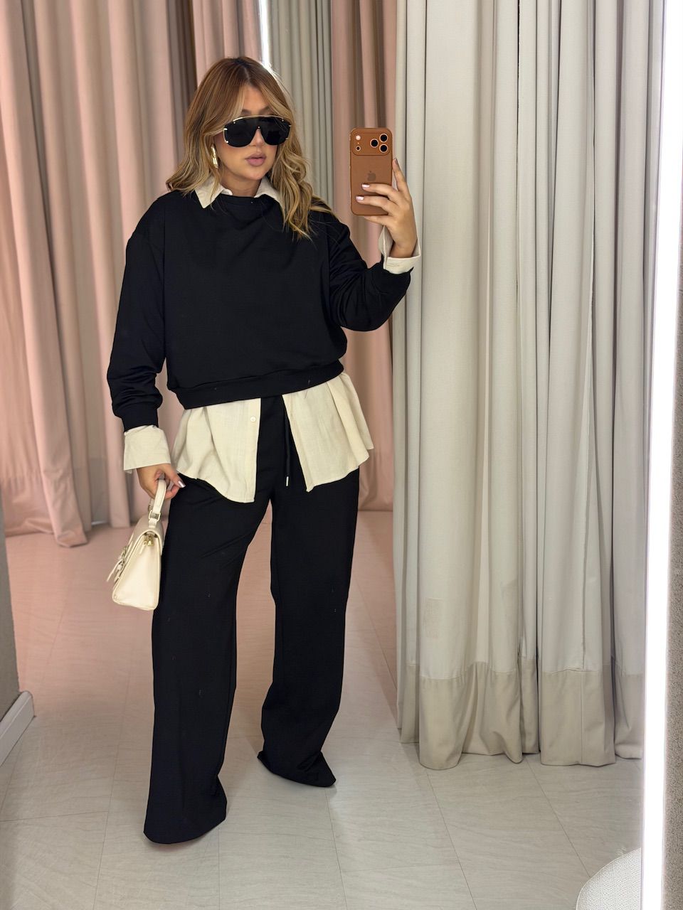 CONJUNTO RUBIA CALÇA PRETO - 0076620032 - CAROLLA FERRARO