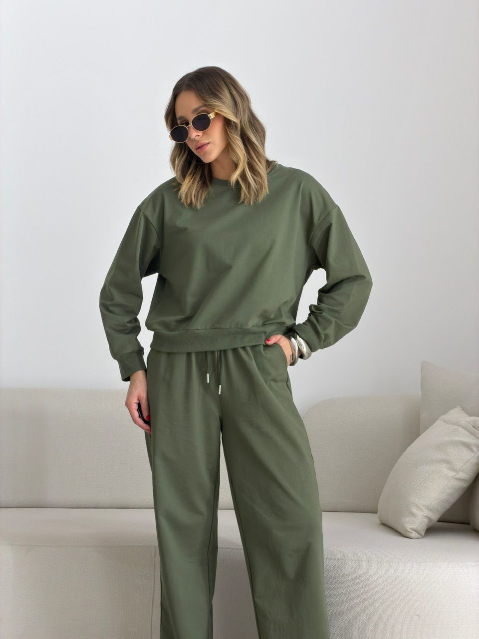 CONJUNTO RUBIA CALÇA VERDE