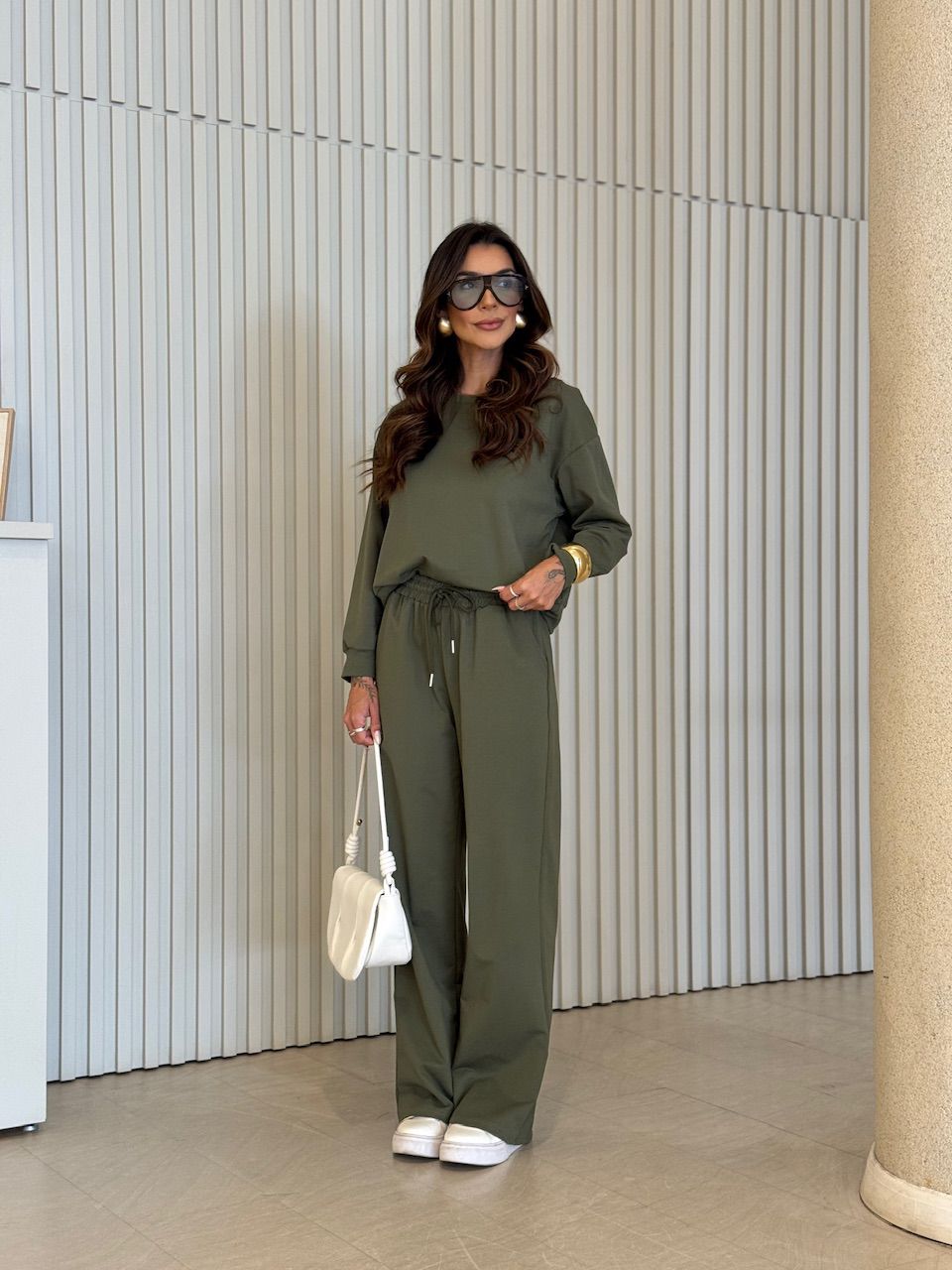 CONJUNTO RUBIA CALÇA VERDE