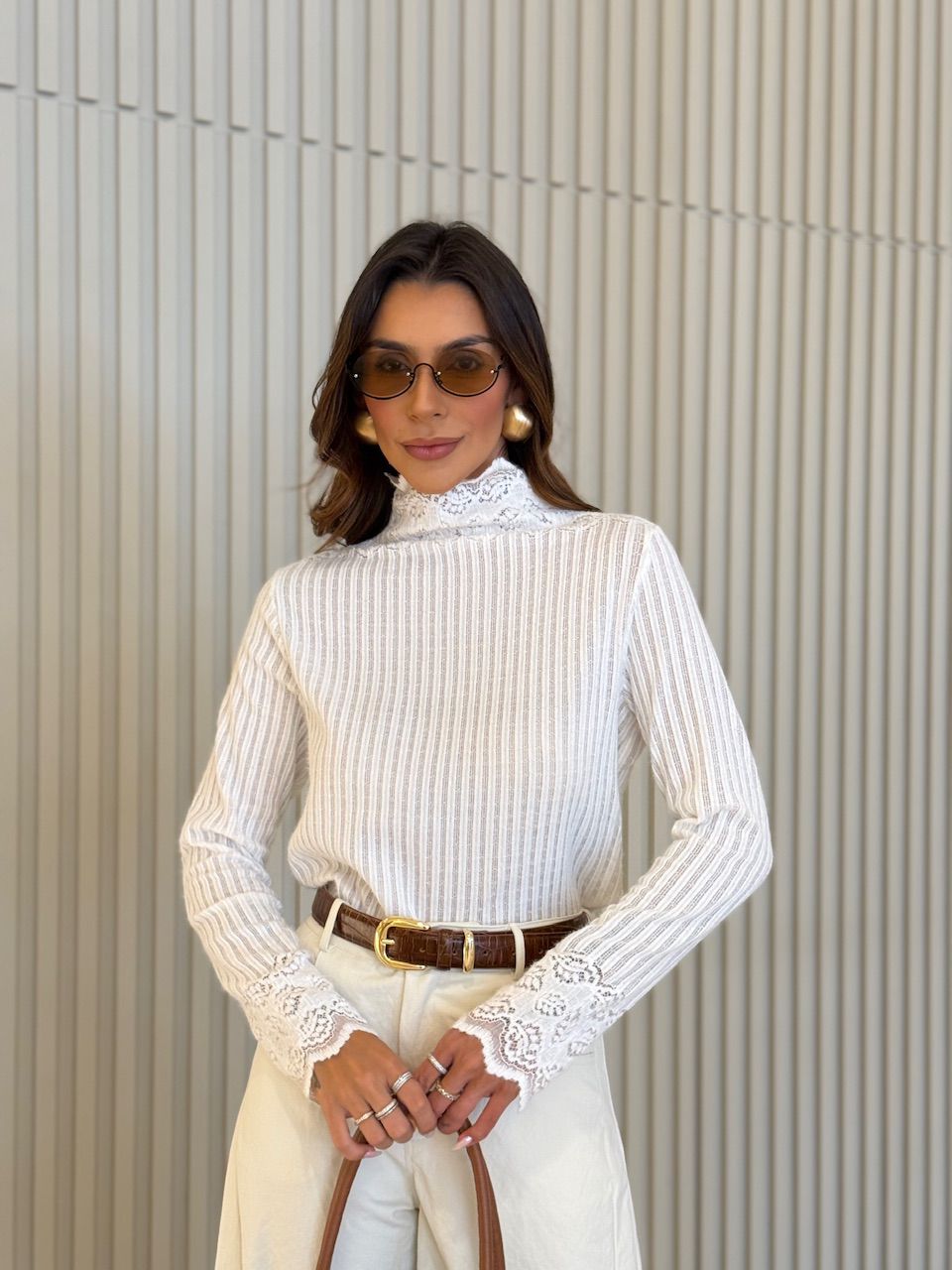 TRICOT SASHA RENDA OFF - 0076600048 - CAROLLA FERRARO