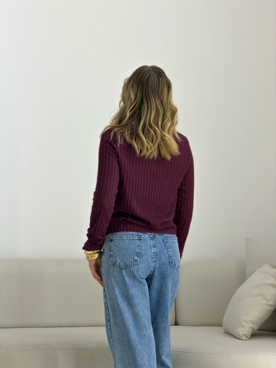 TRICOT SASHA RENDA VINHO