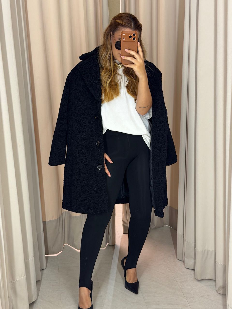 MEIA / LEGGING PELUCIADA PRETA