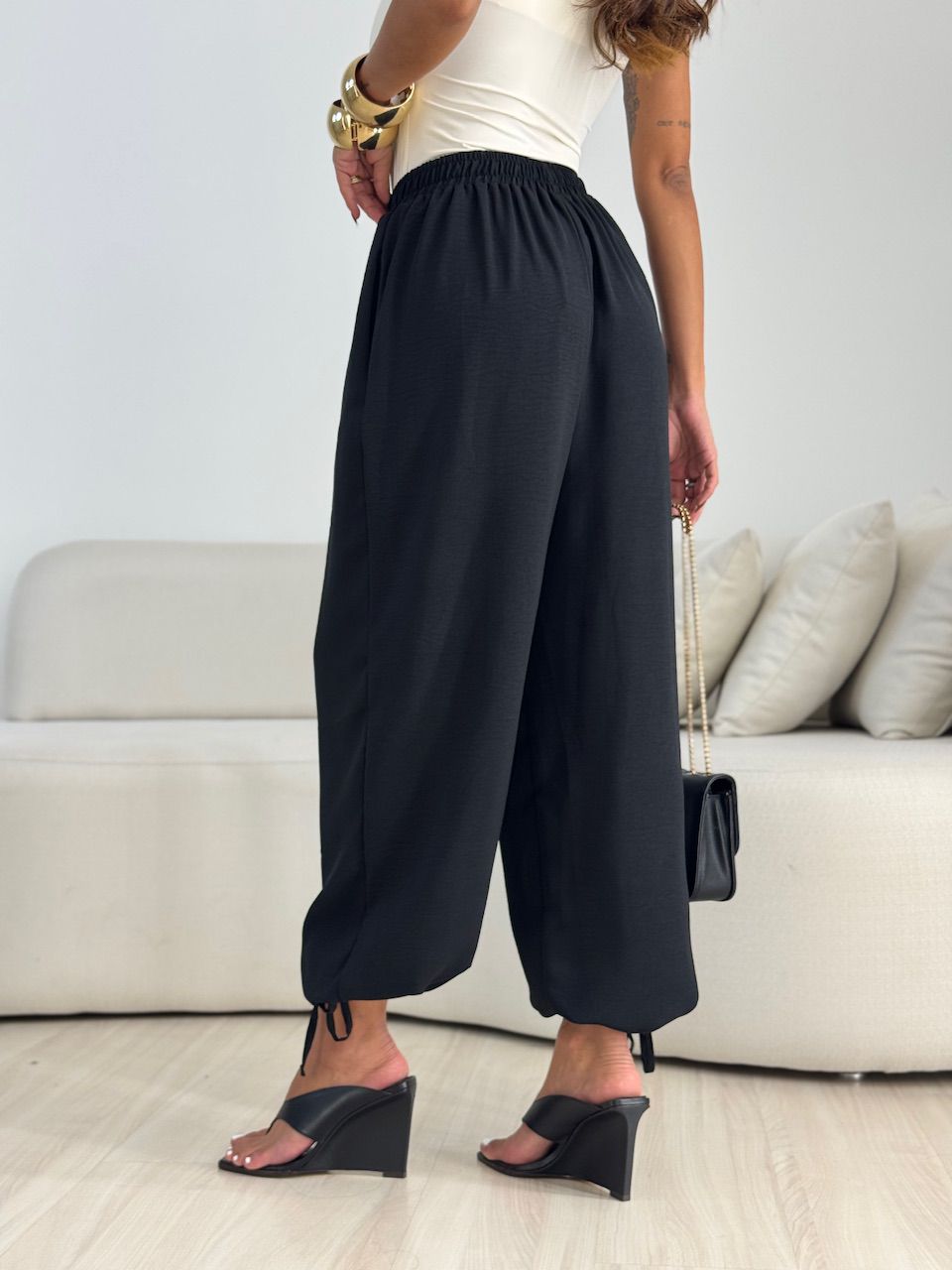 CALÇA FER 02 LASTEX PRETA