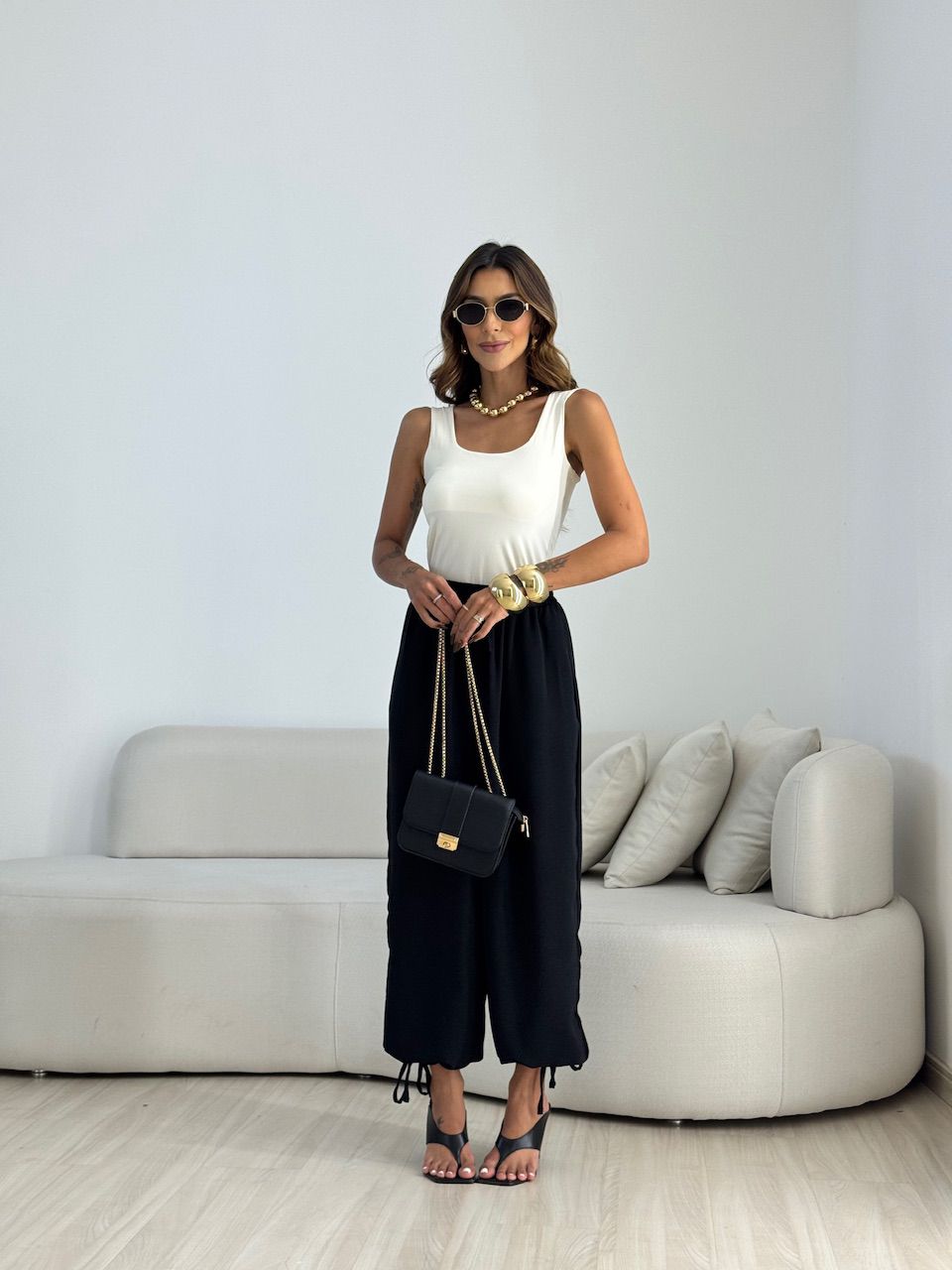 CALÇA FER 02 LASTEX PRETA