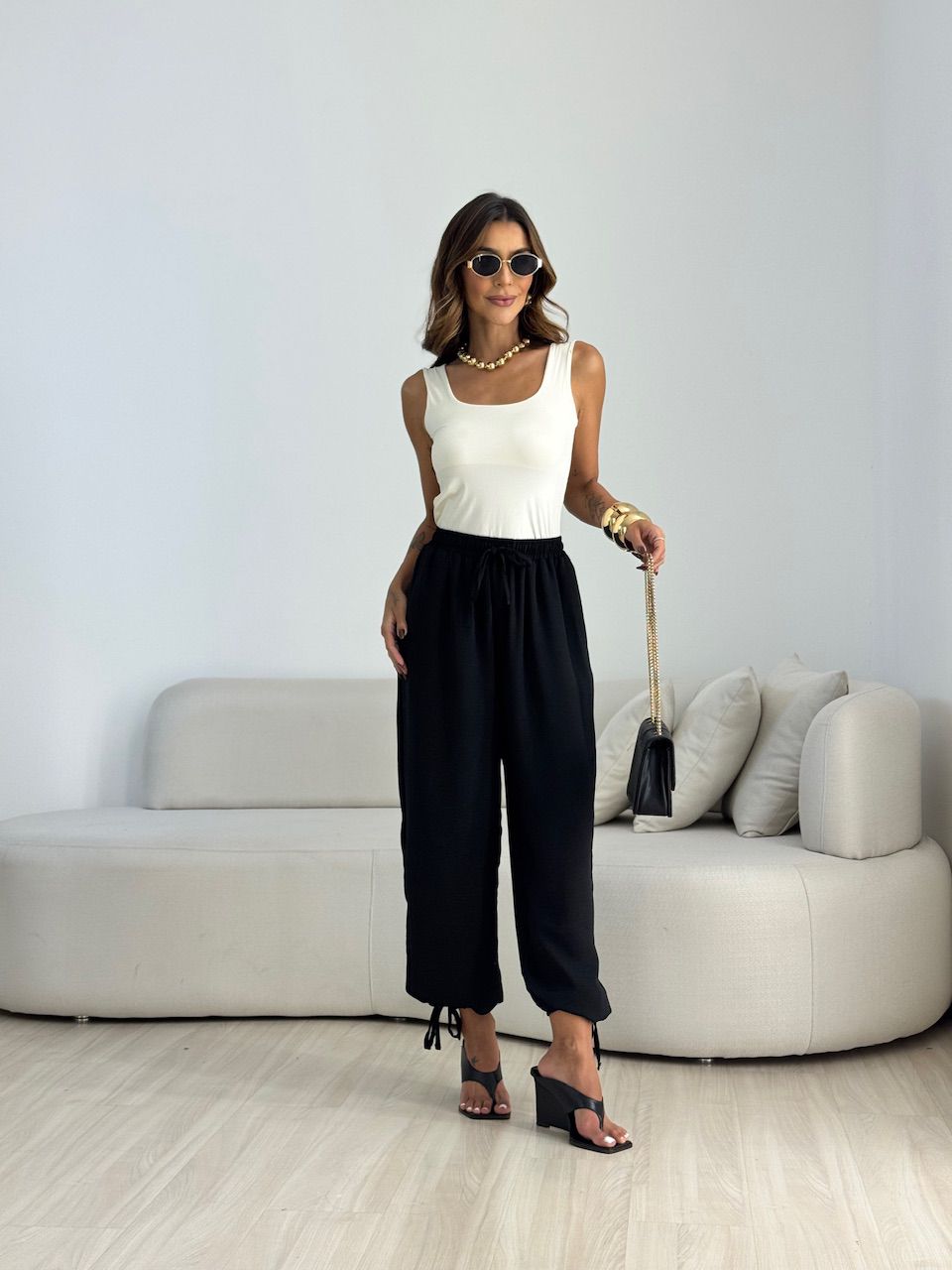 CALÇA FER 02 LASTEX PRETA