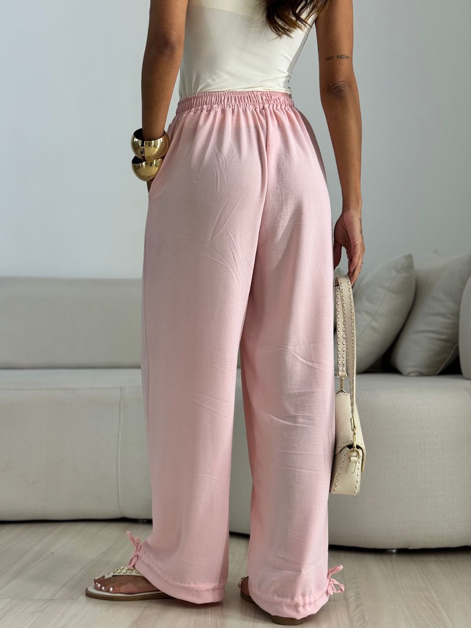 CALÇA FER 02 LASTEX ROSA