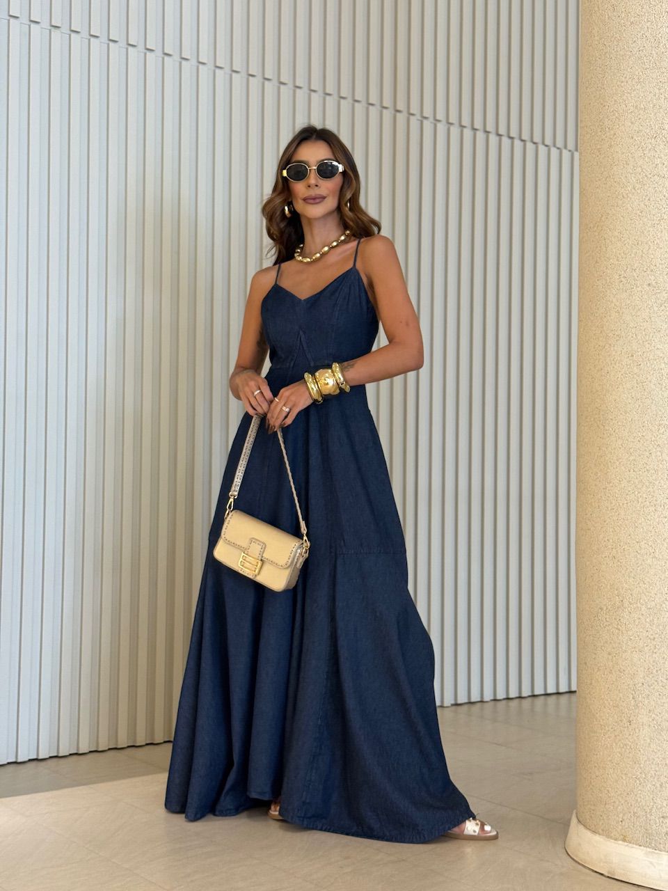 VESTIDO KELLY JEANS ESCURO