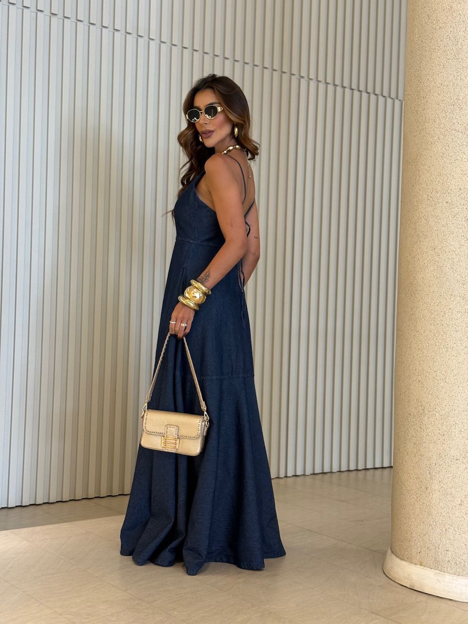 VESTIDO KELLY JEANS ESCURO
