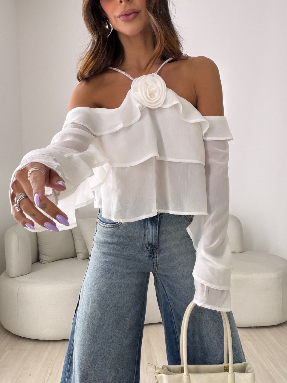 BLUSA ALICIA BABADOS OFF