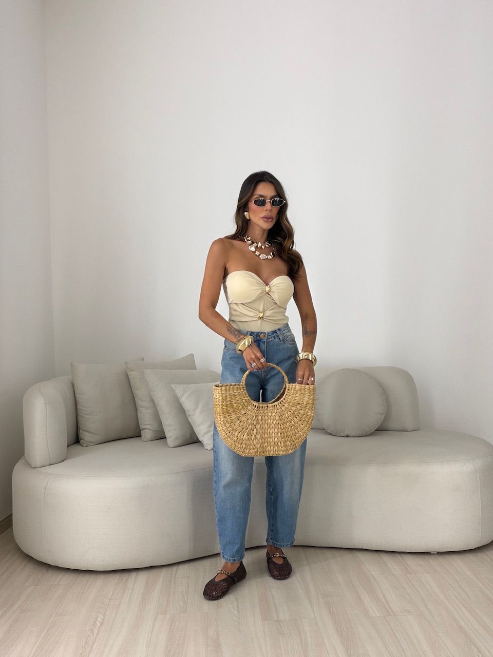 BLUSA DAMARIS TOMARA QUE CAIA NUDE