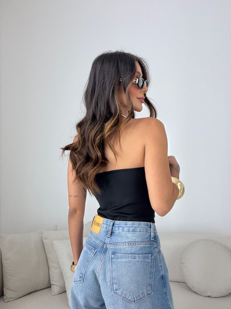 BLUSA DAMARIS TOMARA QUE CAIA PRETA