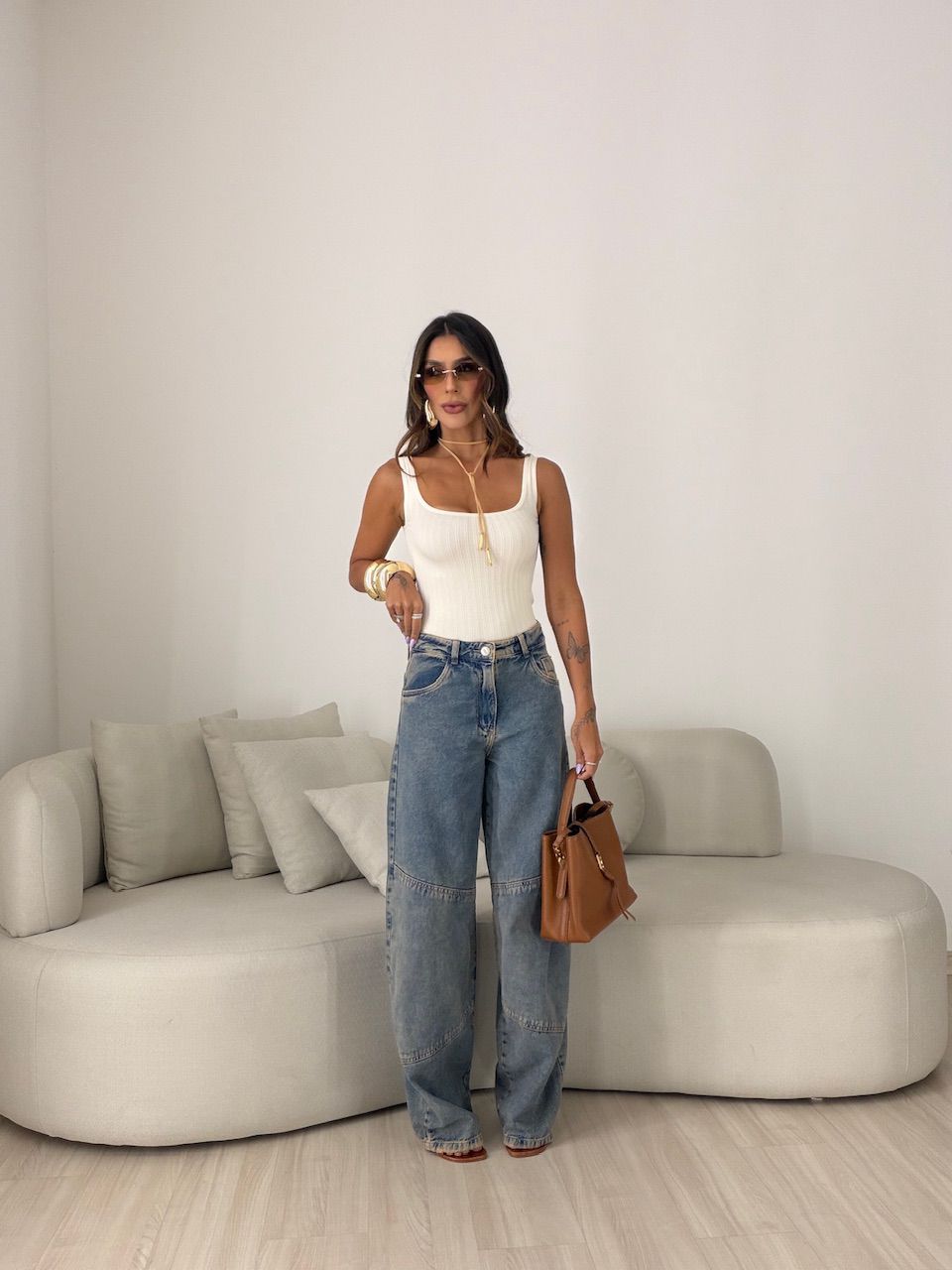 CALÇA MICHELE BALLOON JEANS COLORS