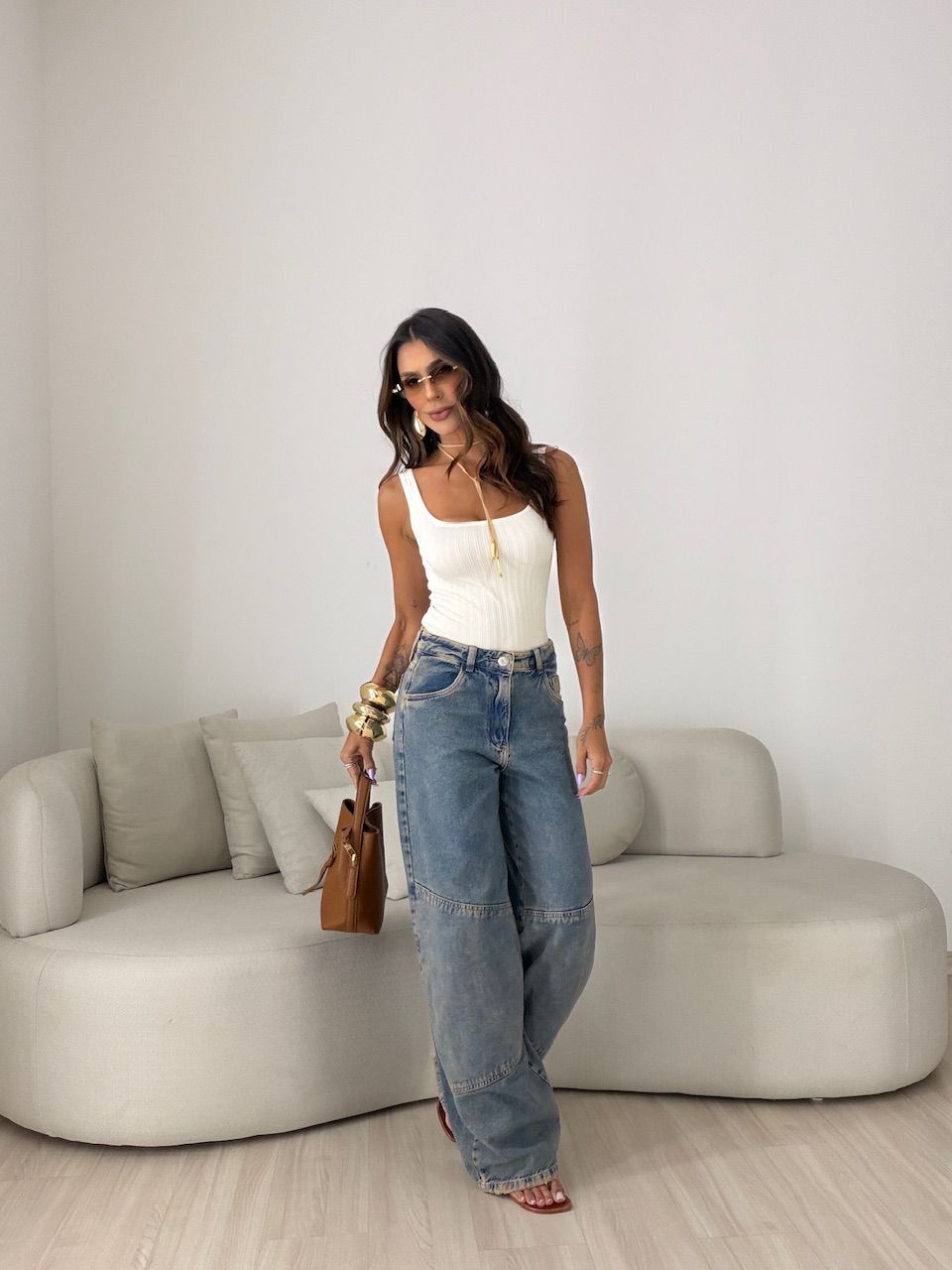 CALÇA MICHELE BALLOON JEANS COLORS