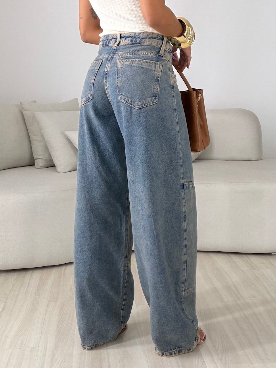 CALÇA MICHELE BALLOON JEANS COLORS
