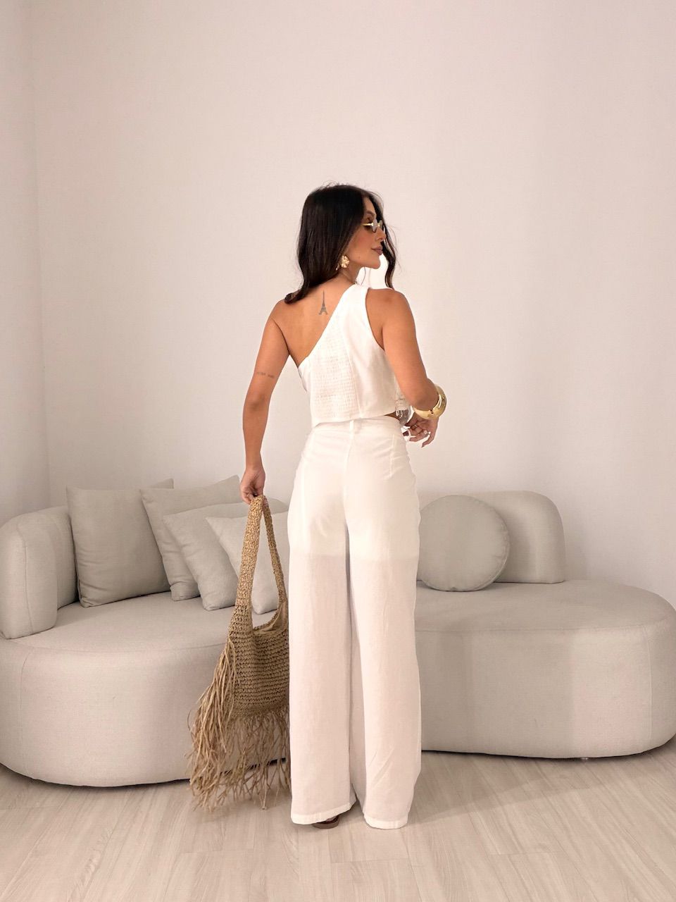 CONJUNTO ROSANGELA BLUSA CROCHÊ OFF