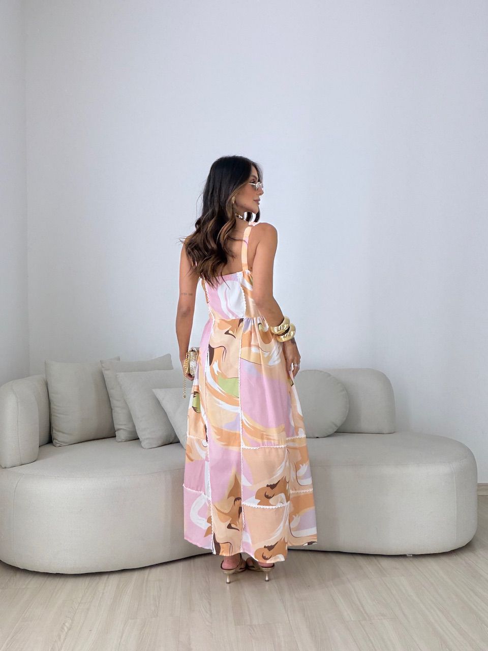 VESTIDO PENÉLOPE ESTAMPADO ROSA