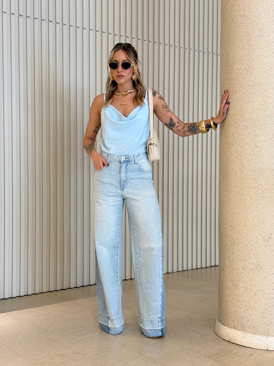 BLUSA ARIEL ALCINHA AZUL