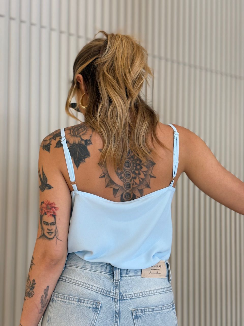 BLUSA ARIEL ALCINHA AZUL