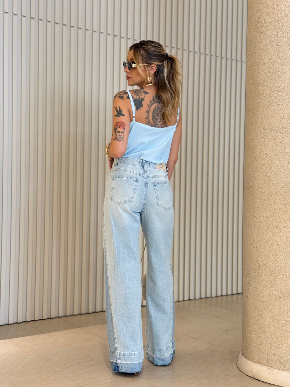 BLUSA ARIEL ALCINHA AZUL