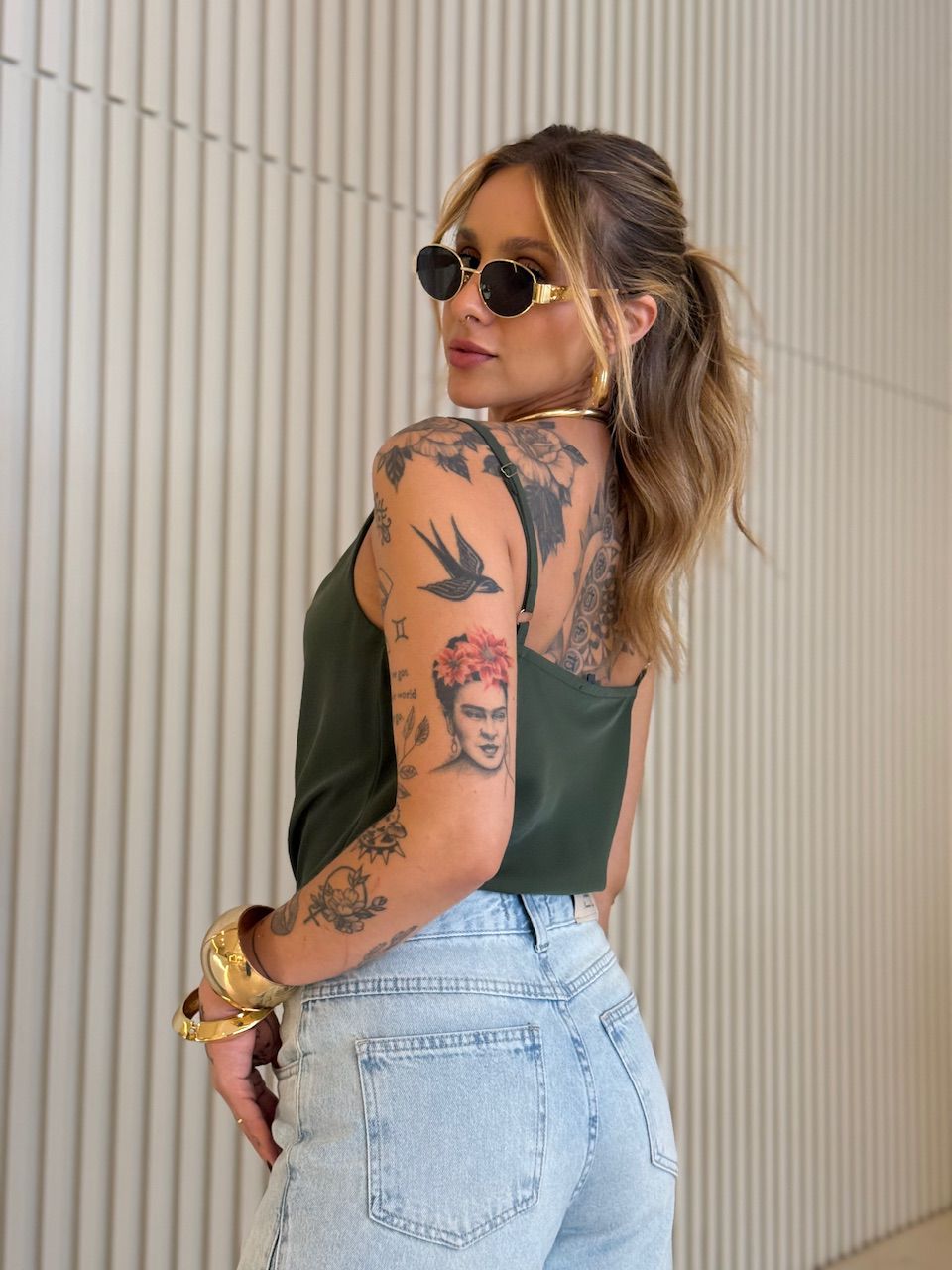 BLUSA ARIEL ALCINHA VERDE