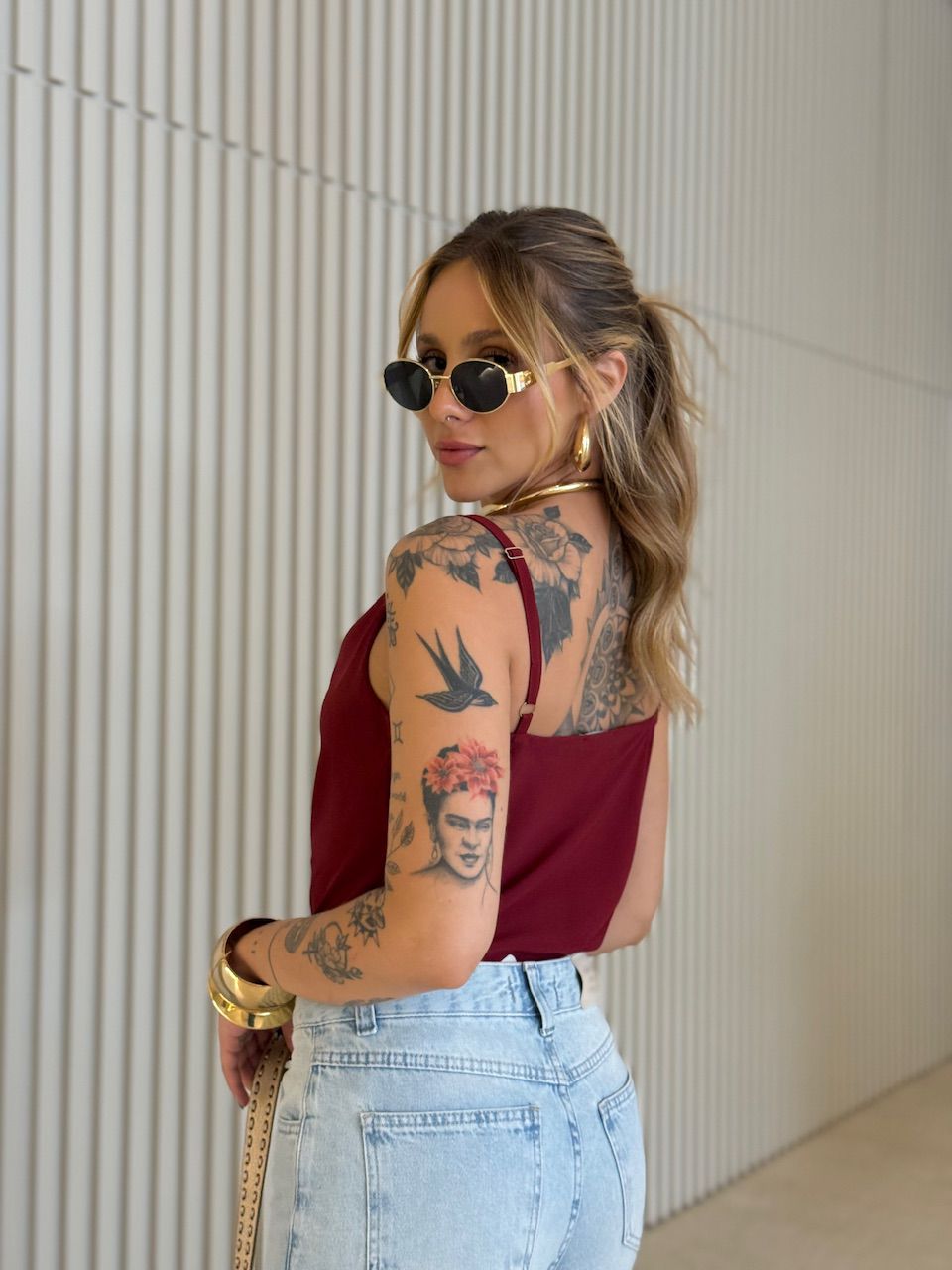 BLUSA ARIEL ALCINHA VINHO