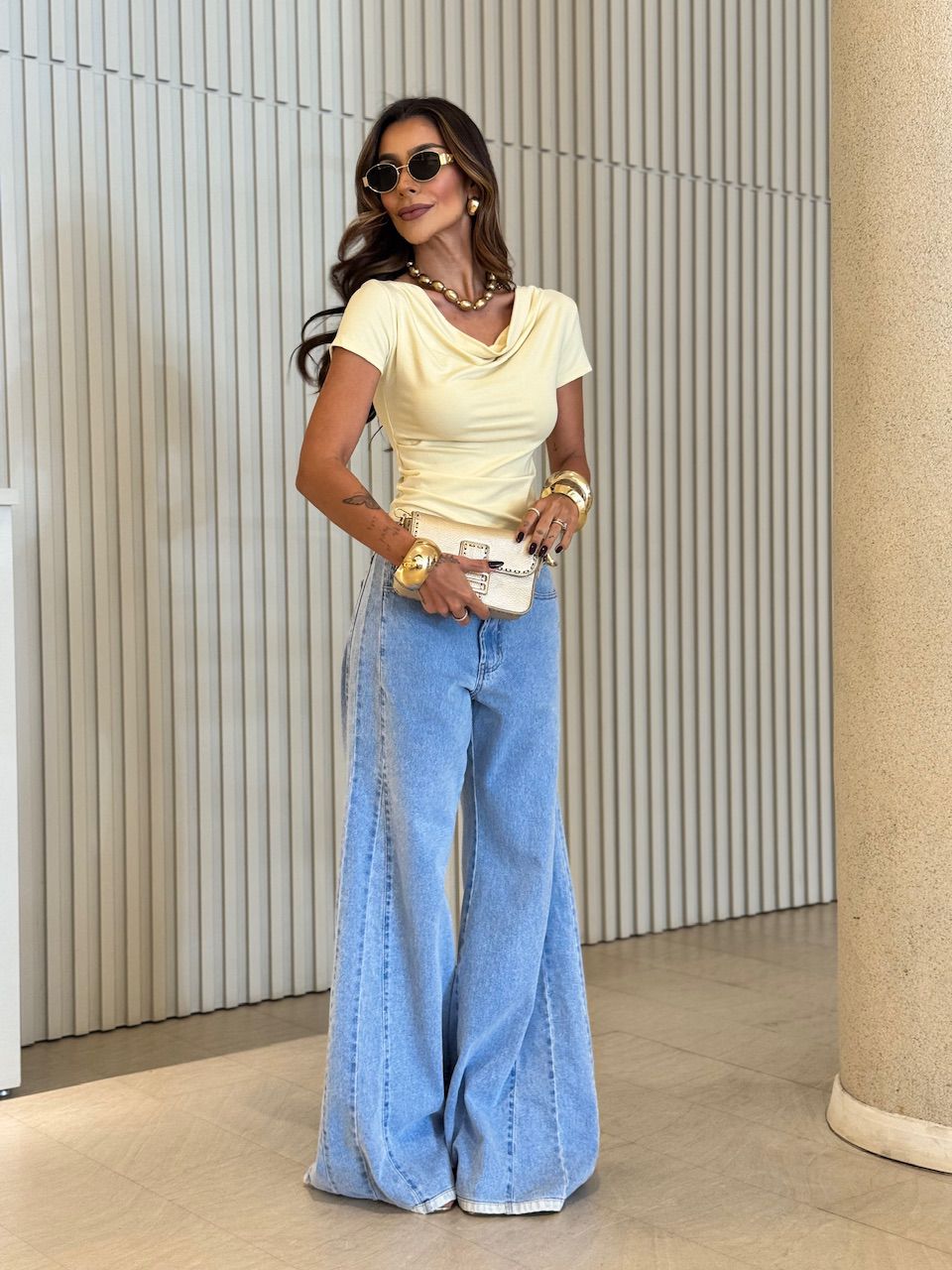 BLUSA LAIS MANGUINHA CREME