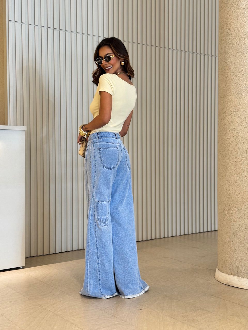 BLUSA LAIS MANGUINHA CREME