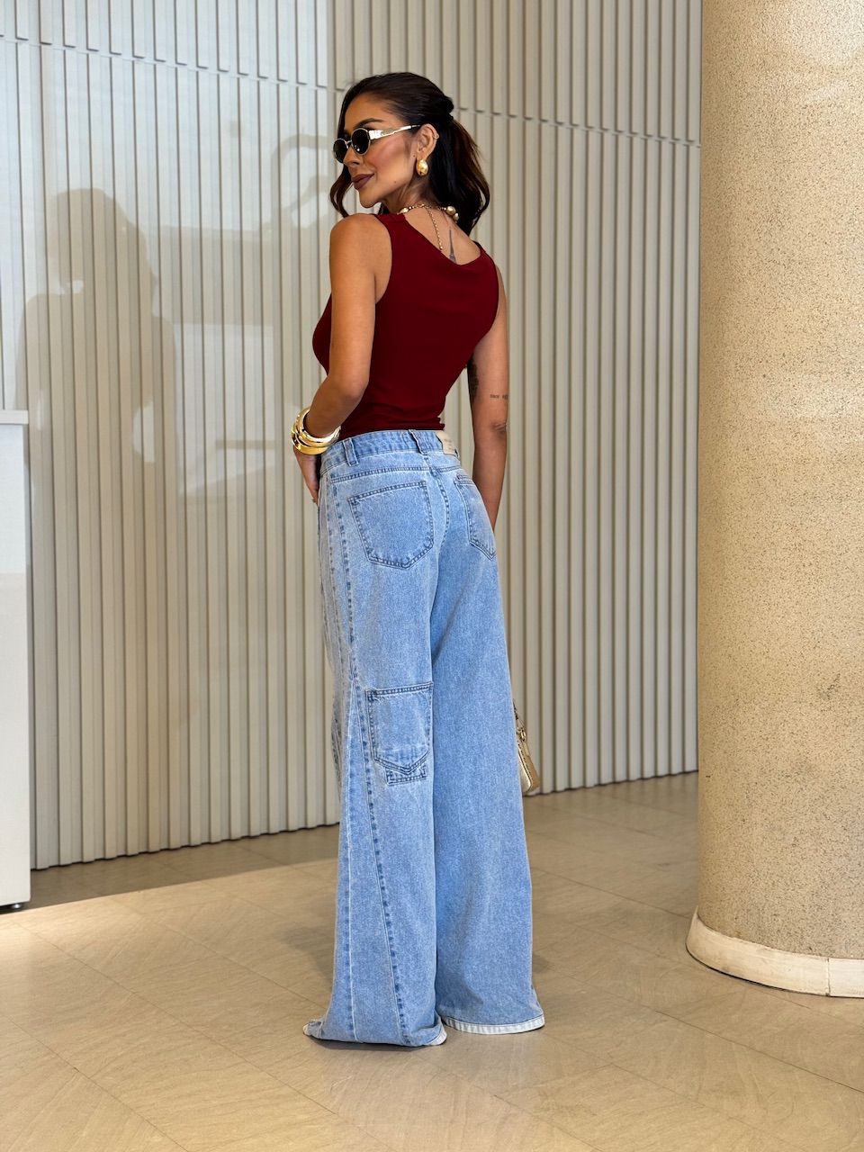 BLUSA RENATA CAVADA VINHO