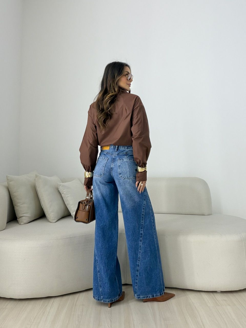 BODY MONALISA AMARRAÇÃO MARROM