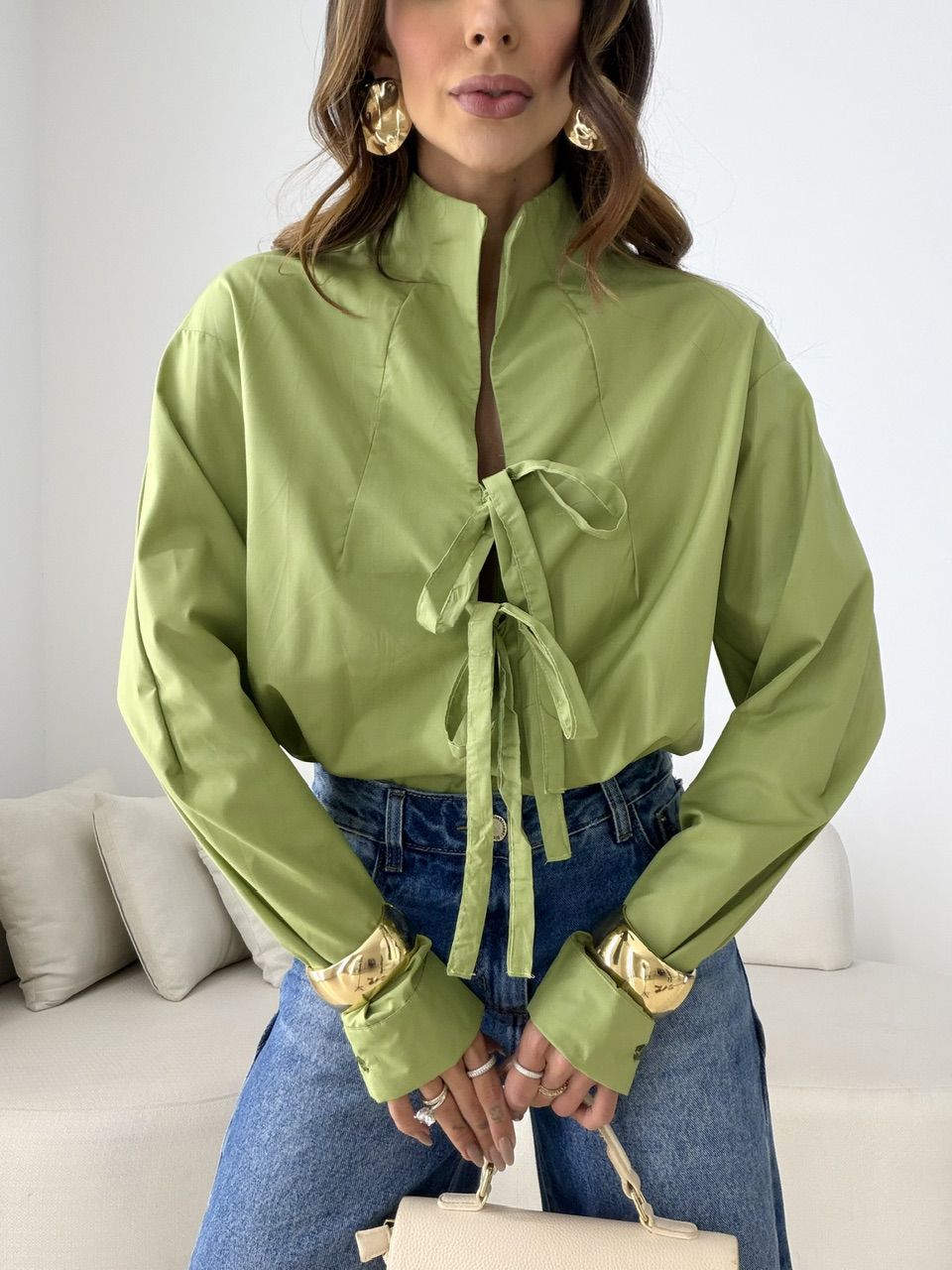 BODY MONALISA AMARRAÇÃO VERDE