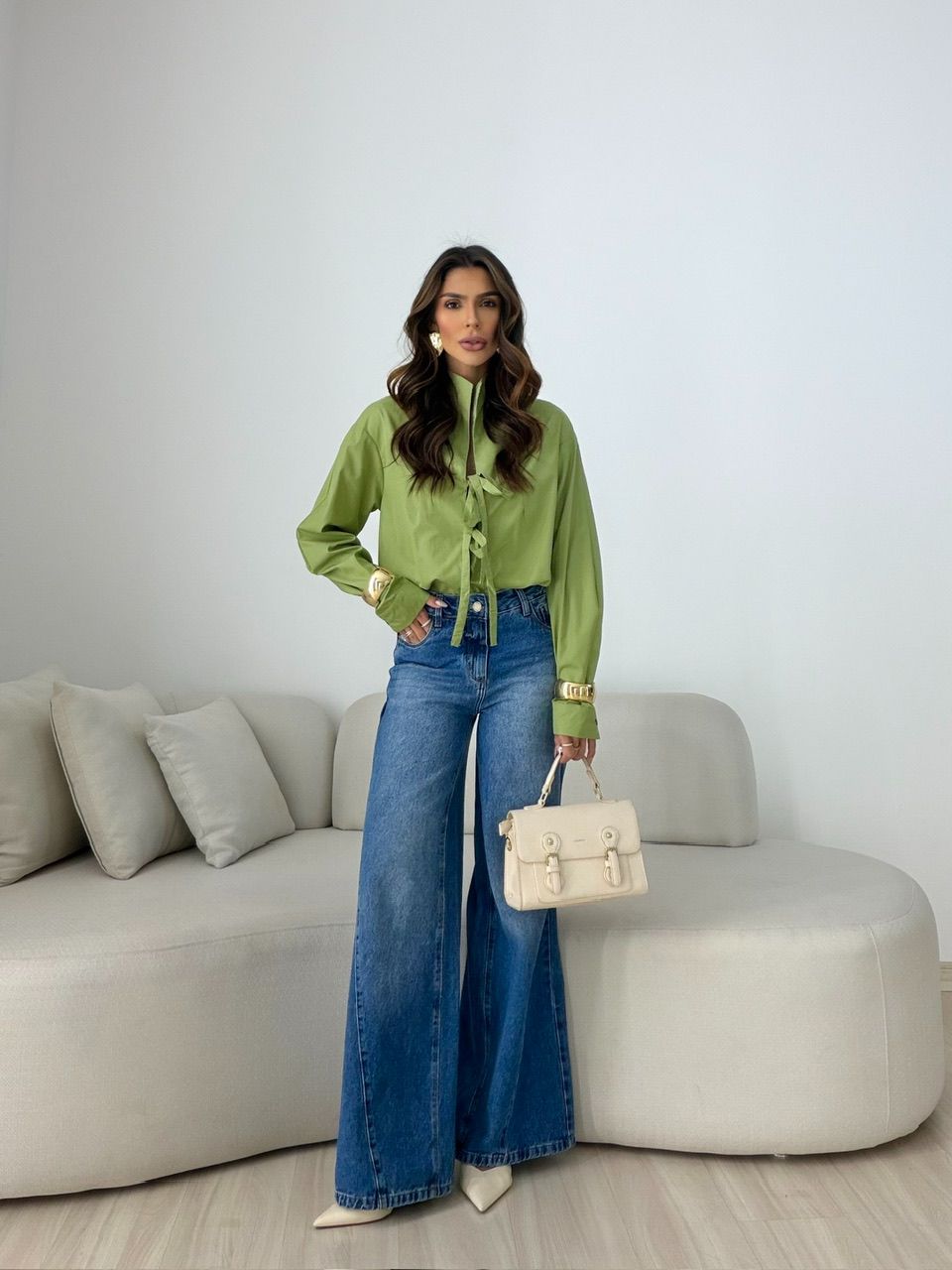 BODY MONALISA AMARRAÇÃO VERDE