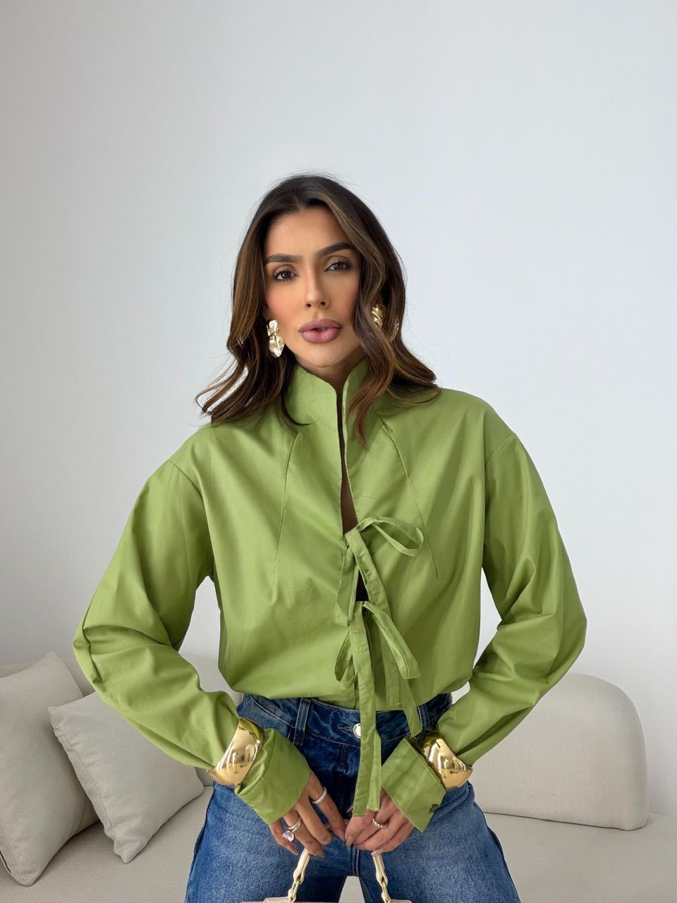 BODY MONALISA AMARRAÇÃO VERDE