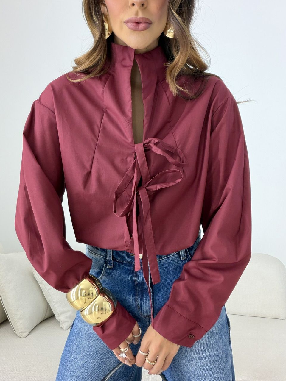 BODY MONALISA AMARRAÇÃO VINHO