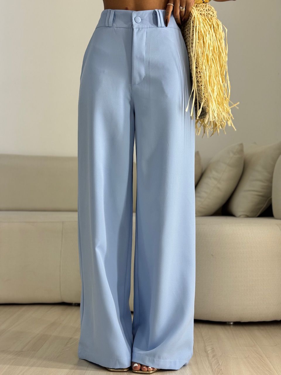 CALÇA LAILA ALFAIATARIA AZUL - 0070800109 - CAROLLA FERRARO