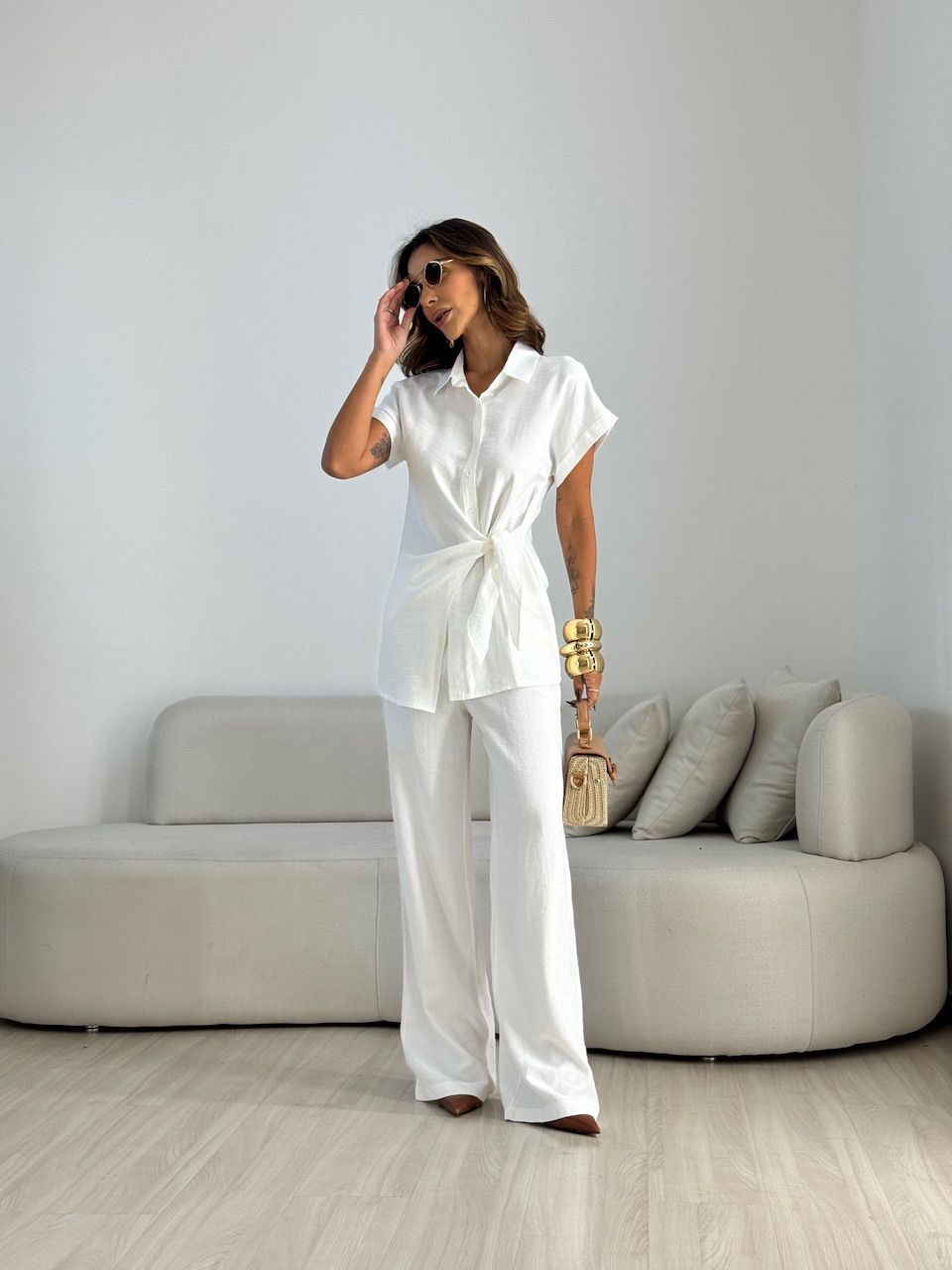CONJUNTO ELIANE CAMISA AMARRAÇÃO OFF