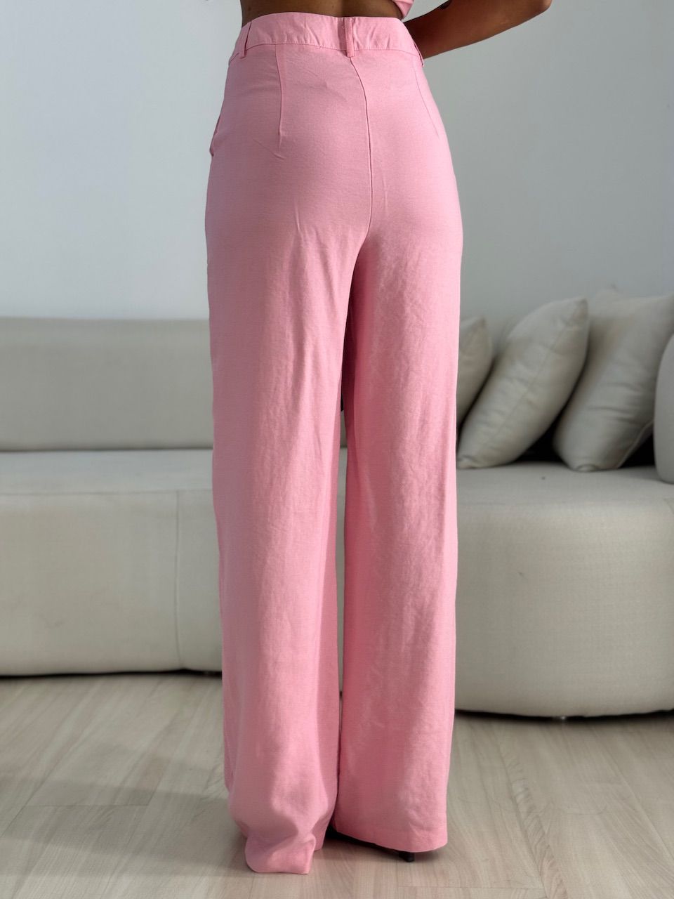 CONJUNTO ELIANE CAMISA AMARRAÇÃO ROSA