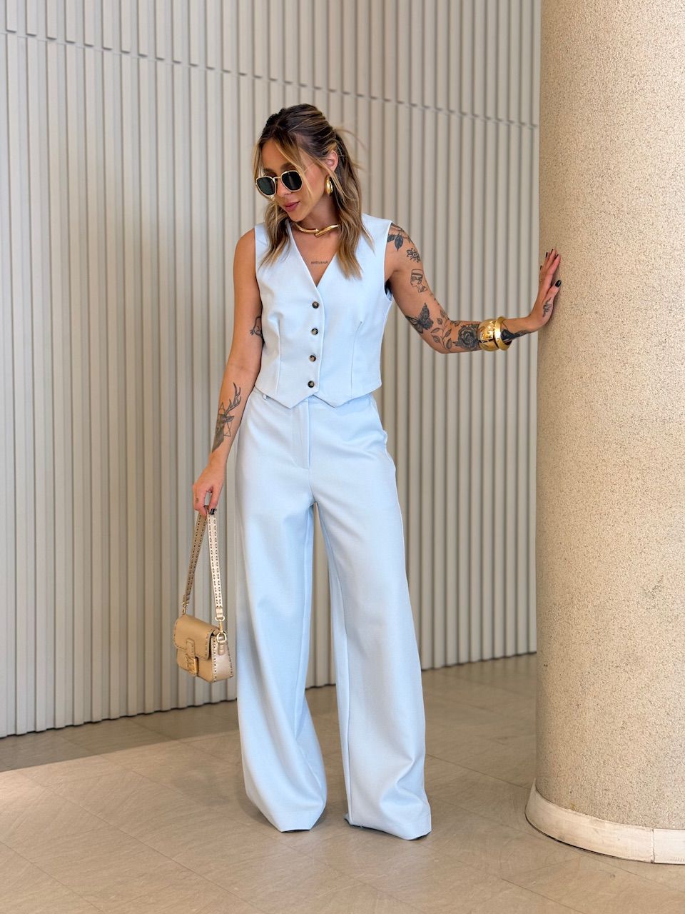 CONJUNTO VIRGÍNIA CALÇA BABY BLUE