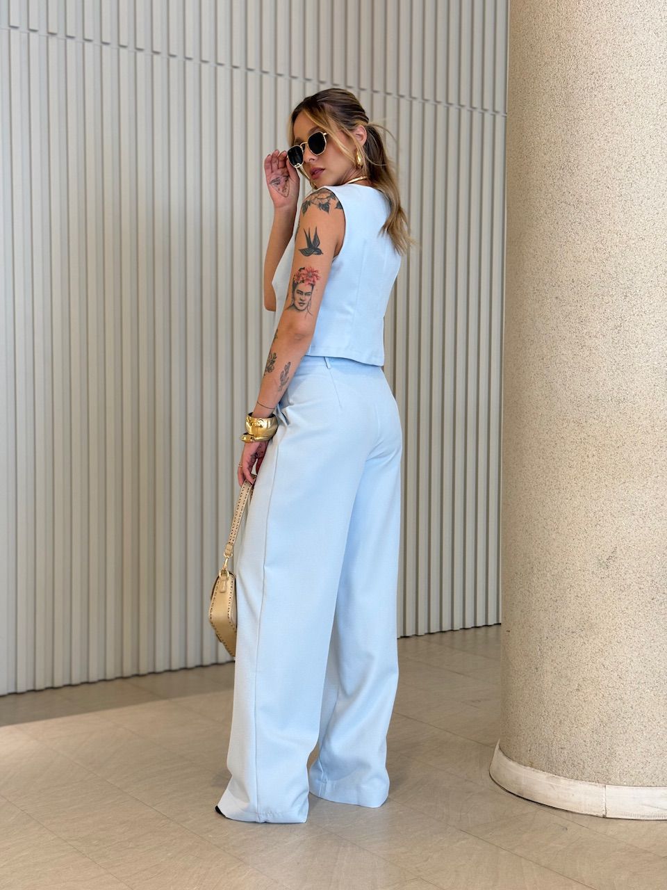 CONJUNTO VIRGÍNIA CALÇA BABY BLUE