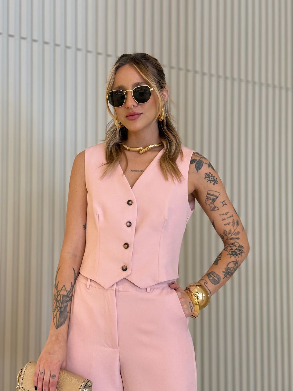 CONJUNTO VIRGÍNIA CALÇA BABY PINK