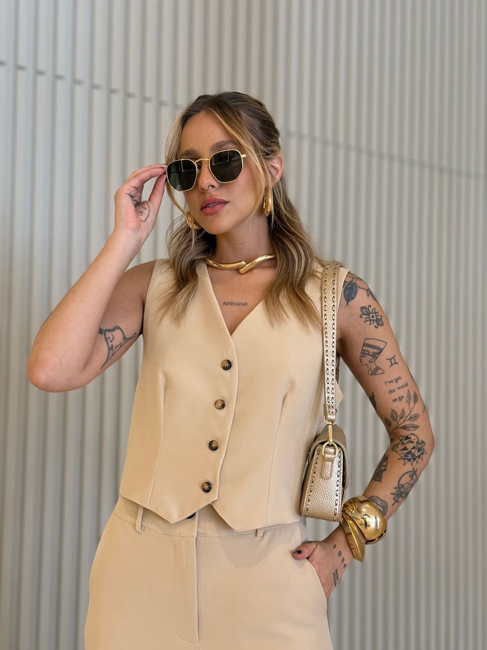 CONJUNTO VIRGÍNIA CALÇA NUDE