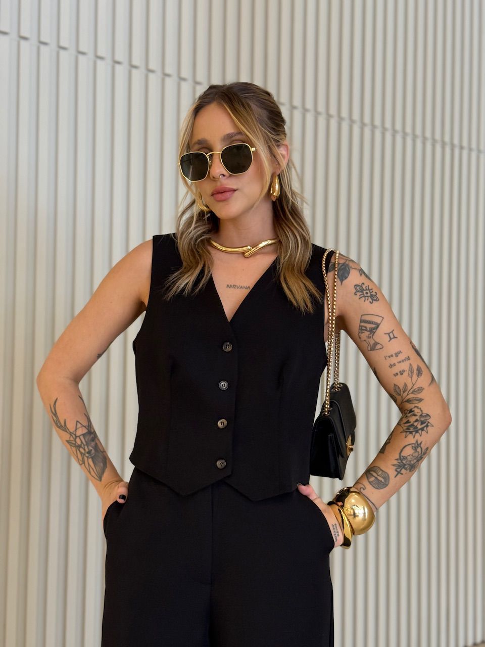 CONJUNTO VIRGÍNIA CALÇA PRETO