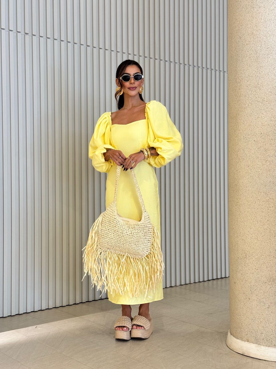 VESTIDO CF CHARLOTTE Amarelo