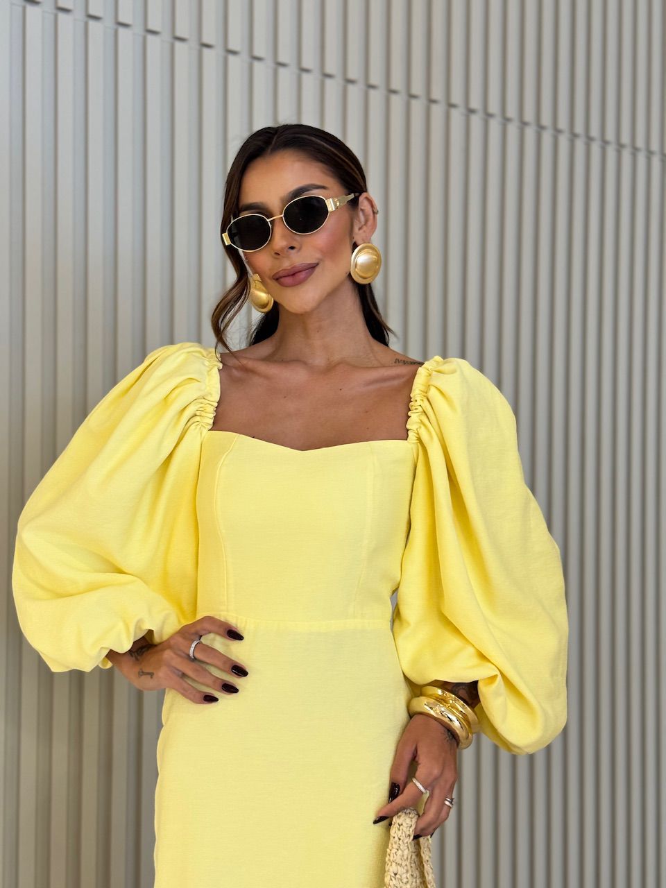 VESTIDO CF CHARLOTTE Amarelo