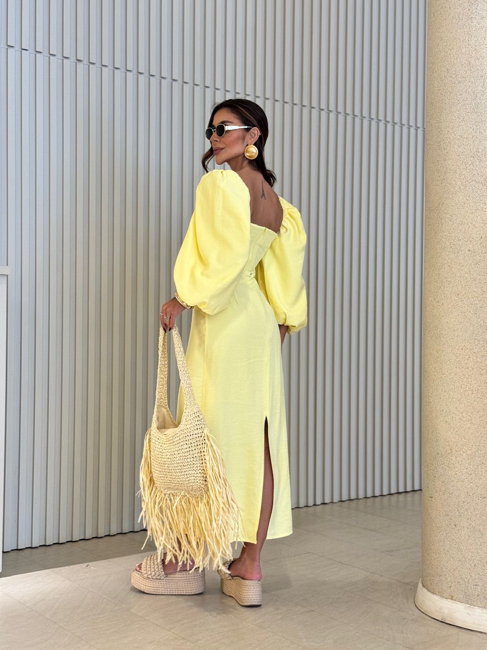 VESTIDO CF CHARLOTTE Amarelo